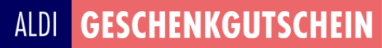 Logo ALDI GESCHENKGUTSCHEIN